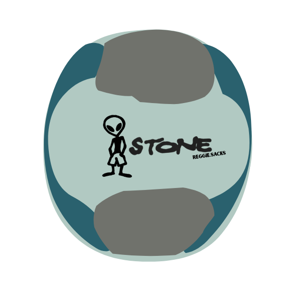 Roswell hacky sack — teal and grey